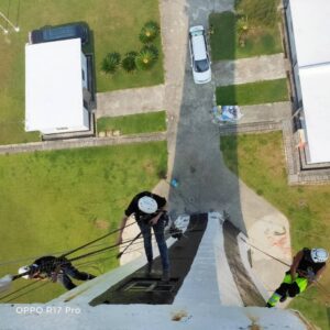 專業外牆施工｜新北市高空外牆油漆工程(彰化王功.芳苑燈塔油漆工程)｜鼎豐外牆修繕